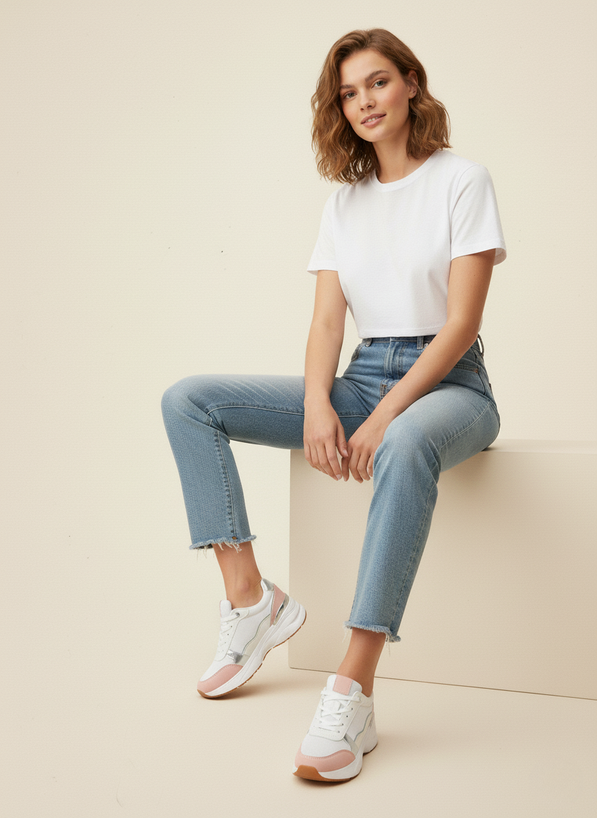 Zapatillas urbanas femeninas Glitter