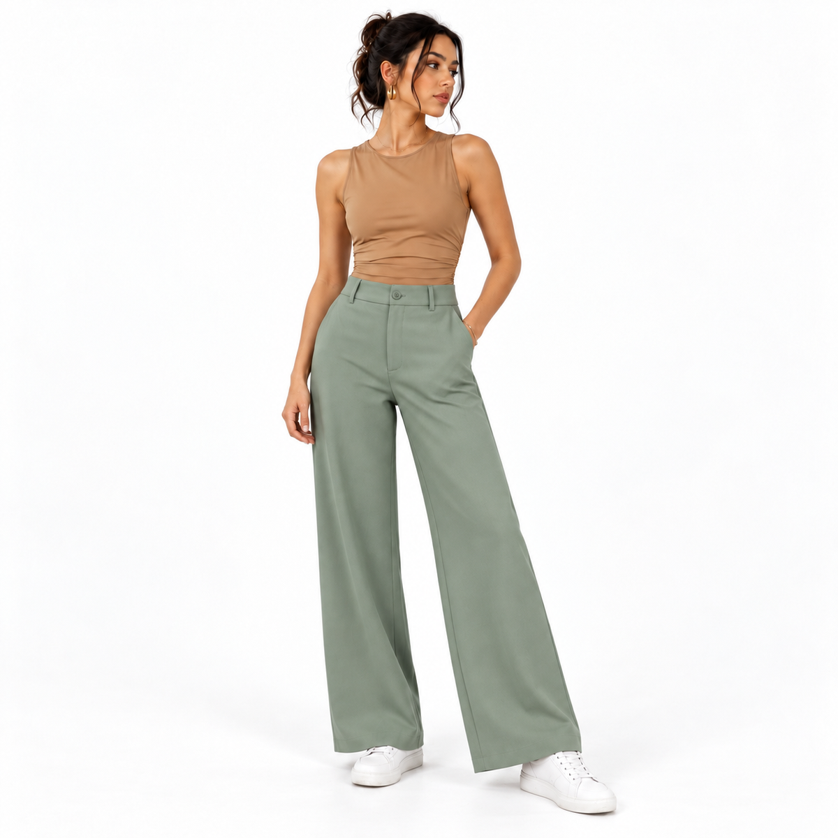 Pantalón Palazzo Wide Leg