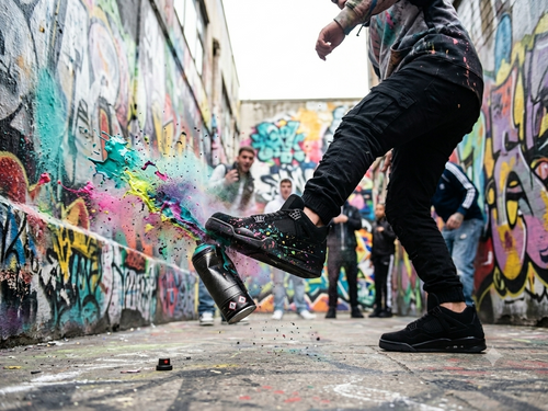 Shadow Force – Zapatilla High-Top Negra