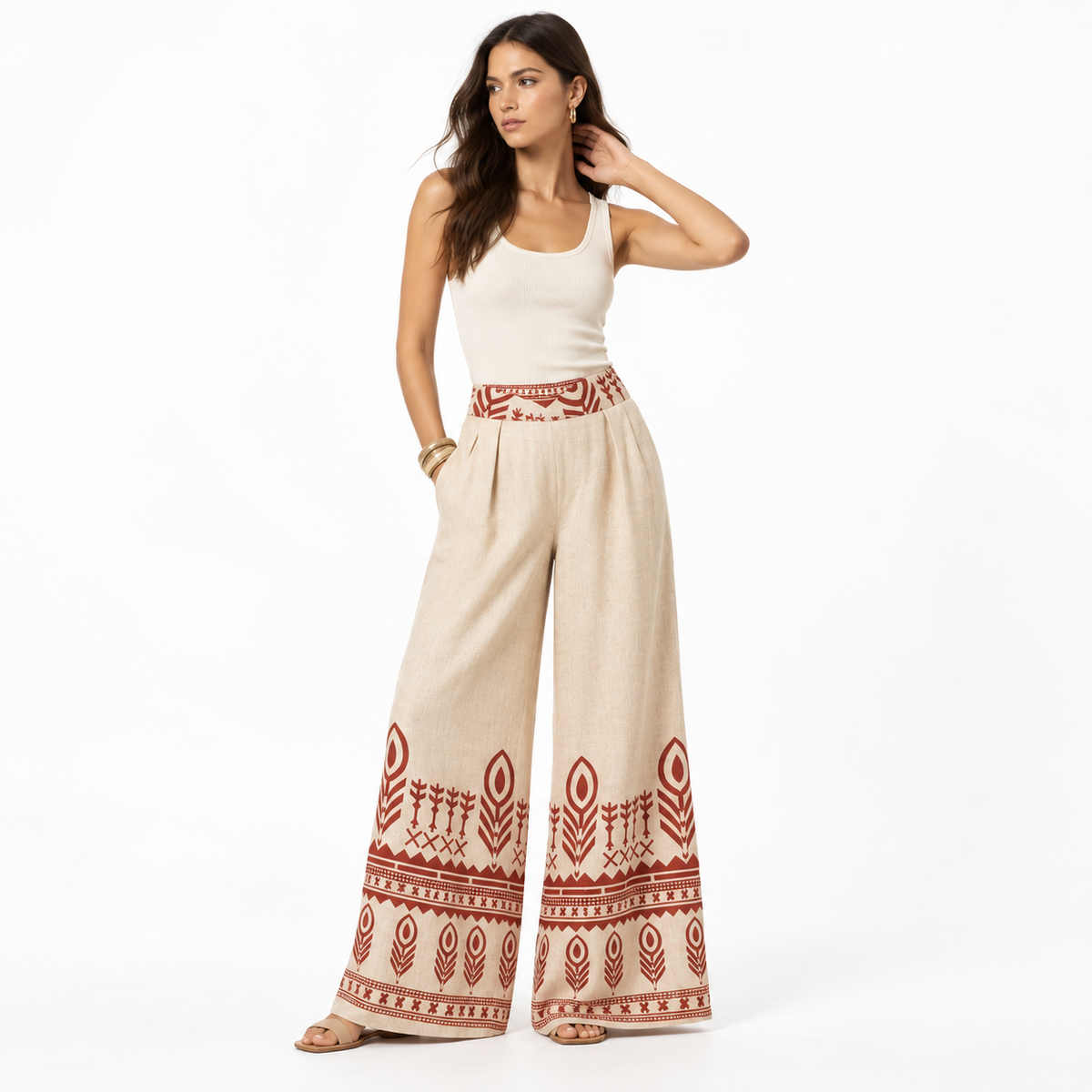 Pantalón de Lino Mujer